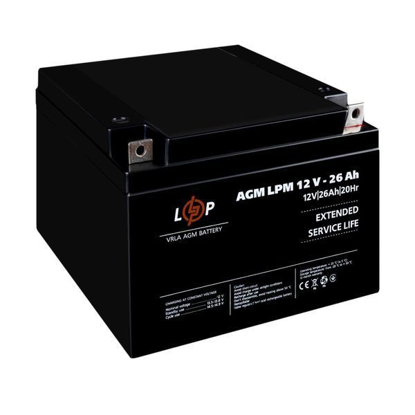 Аккумулятор AGM LPM 12V - 26 Ah lp-LP4134 фото