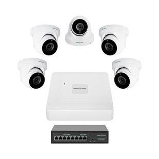 Комплект відеоспостереження на 5 камер GV-IP-K-W82/05 5MP lp-LP29480 фото