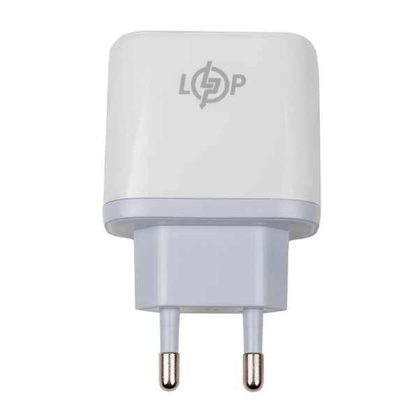 Зарядка для телефона LP 45W (Type-C+USB) QC + кабель (Type-C to Type-C) 45WCH lp-LP30321 фото