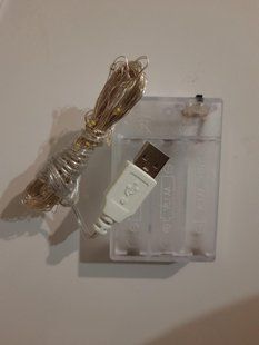 Гірлянда НА БАТАРЕЙКАХ +USB 50 LED 5м. біла РОСА світлодіодна xt-1731702767 фото