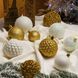 Набір новорічних куль "Блиск" 40 шт. Золотий Подарунковий набір ялинкових кульок Кульки на ялинку xt-2375963274 фото 4