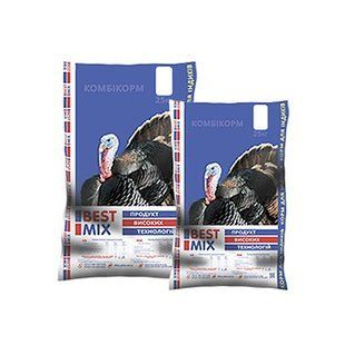 Комбікорм ПК-2 ріст для індиків, 25 кг kk-0003 фото