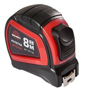 Рулетка 8 м &times; 25 мм автостоп Vitals Master amt-181730 фото