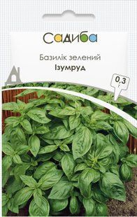 Базилік зелений Ізумруд, 0,3 г, Садиба 1704 фото