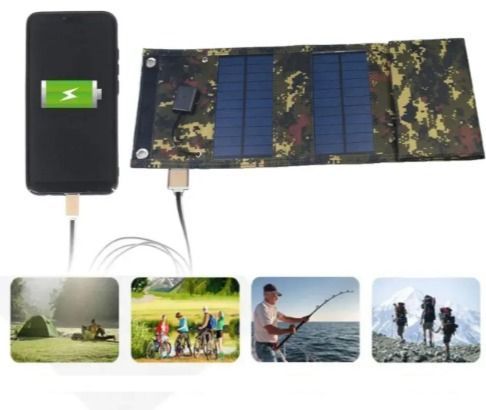 Портативная солнечная панель, USB зарядка 0303 фото