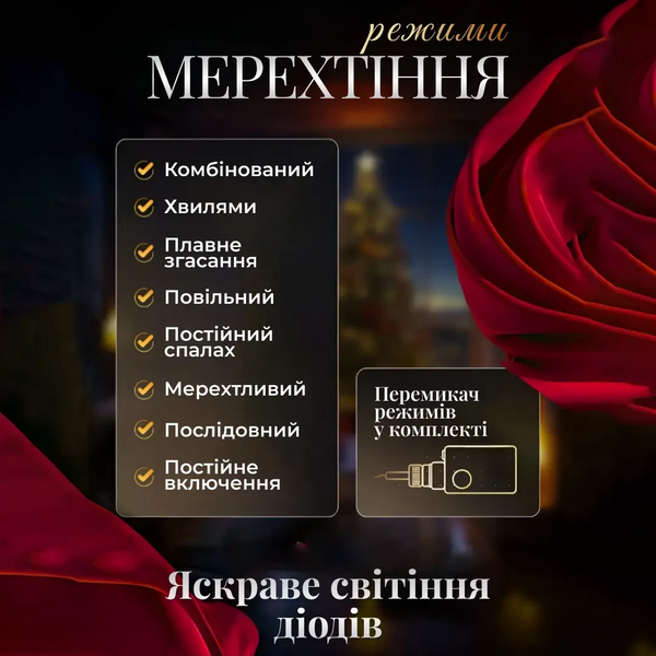 Електрична гірлянда Зірка штора 3*0,9 м 12 на вікно для фотозон мультиколор lg-WYF11ML фото