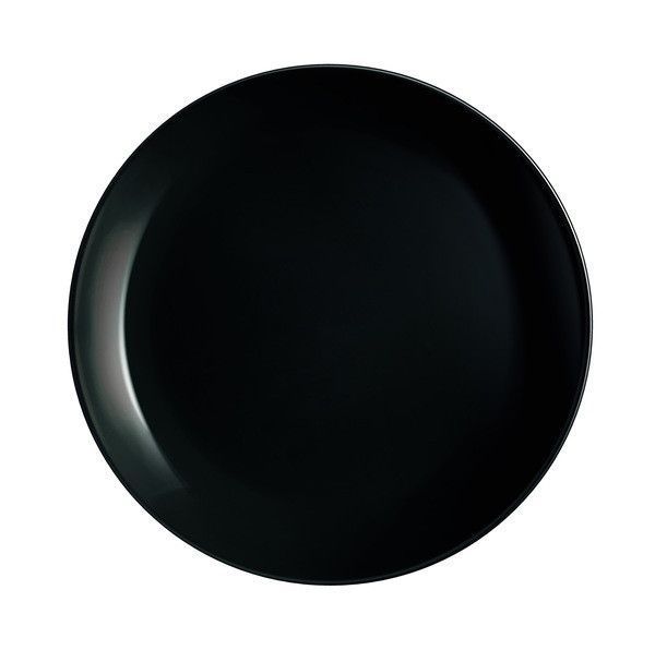 Тарілка Luminarc Diwali Black десертна d-19 см vt-P0789 фото