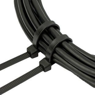 Стяжка нейлонова 3х200мм, чорна PLX-37-090 фото