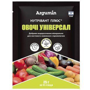Добриво Нутрівант Плюс, овочі універсал, 25 гр 0705 фото