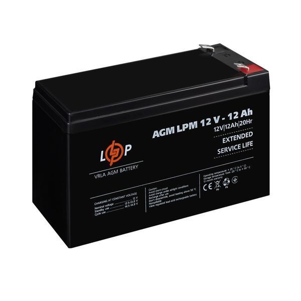 Аккумулятор AGM LPM 12V - 12 Ah lp-LP6550 фото