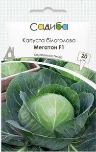 Капуста білоголова Мегатон F1, 20 шт., Садиба 1409 фото