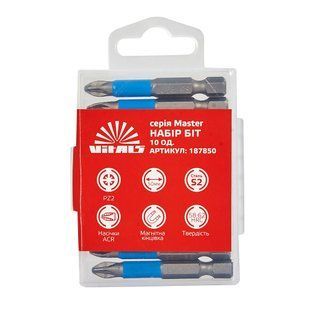 Біти S2 PZ2х50 мм, 10 од. Vitals Master amt-187850 фото