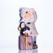 Новогодняя фигурка с подсветкой Девочка с пингвином из фарфора 9&times;10&times;19 (см) новогодний декор для дома, квартиры на подарок lg-CR-5-6 фото 2