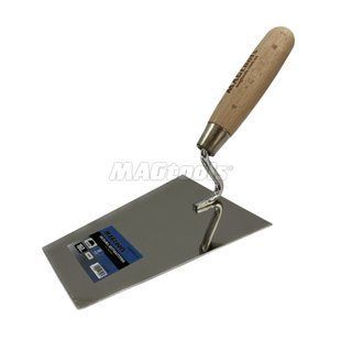 Кельня штукатурна тип трапеція, дерев'яна ручка 160мм вузька Magtools (6шт/60ящ) PLX-3126 фото