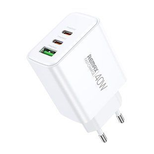 Сетевое зарядное устройство Remax Kiddy 3 порта, USB + Type-C*2 40W (RP-U123) lp-LP36723 фото