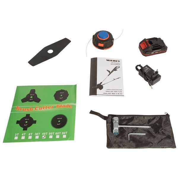Тример акумуляторний Vitals AZT 1835-1n BL Kit amt-243558 фото