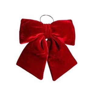 Оксамитовий бант для декору на ялинку 25&times;35 (см) Бордовий lg-CR-2-4 фото