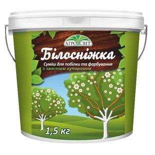 Смесь для побелки и покраски с железным купоросом, Белоснежка, 1.5 кгмесь для побелки и покраски с медным купоросом, Белоснежка, 1.5 кг 0060 фото