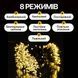 Гирлянда Конский хвост Мишура 1800 LED 20 нитей 3 м зеленая, желтый GarlandoPro lg-D1800L3MGY фото 4
