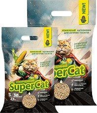 Кукурудзяний наповнювач SuperCat комкуючий 2,5 кг km-47053 фото