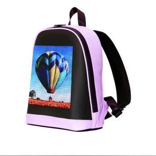 Рюкзак з LED-екраном 13", анімації зі смартфона, рожевий led-pglf-pink фото