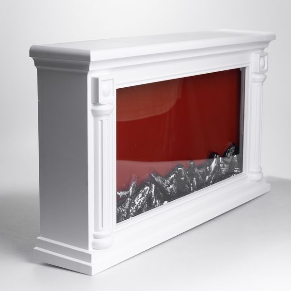 Камін декоративний з LED-підсвіткою 64*13*37 см, білий lg-SP-60W фото