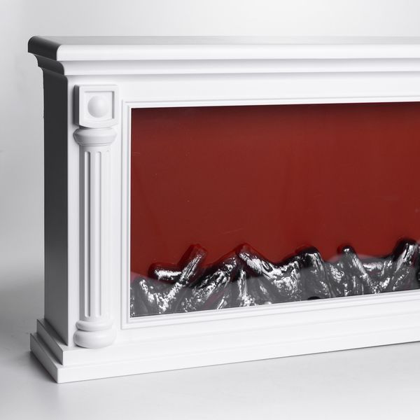Камін декоративний з LED-підсвіткою 64*13*37 см, білий lg-SP-60W фото