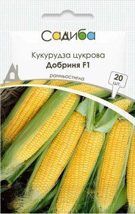 Кукурудза цукрова Добриня F1, 20 шт., Садиба 1417 фото