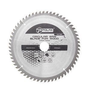 Диск пильний по дереву 250x32.0/30.0/25.4, 60Т PLX-54-149 фото