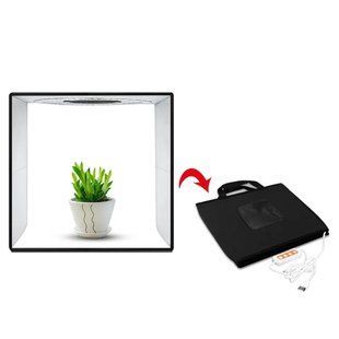 Фотобокс з Led підсвіткою / Міні фотостудія зі змінними трьома фонами 482019124 фото