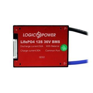 BMS плата LiFePO4 36V 12S Dis 50A Ch 30A lp-LP14695 фото