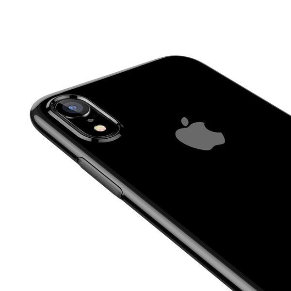 Чехол Baseus для iPhone Xr Simplicity Прозрачный Черный (ARAPIPH61-A01) lp-LP16708 фото
