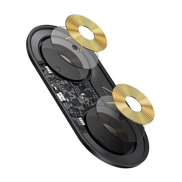 Бездротовий зарядний пристрій Baseus Simple 18W 2 in 1 Crystal (WXJK-A01) lp-LP16445 фото