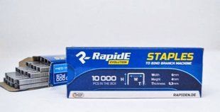 Скоби для тапенера Rapide EVO (садового степлера)6*4*0,3мм(10000шт/уп) PLX-НФ-00001395 фото