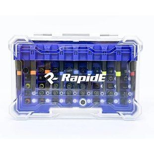 Набор бит RapidE Impact 25/50mm 50pcs (49шт бит + магнитный бито-держатель 60mm с фиксатором) PLX-НФ-00002080 фото