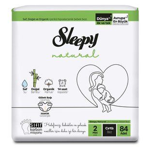 Підгузки дитячі&nbsp;Sleepy Natural 2 mini, 84 шт 0325 фото