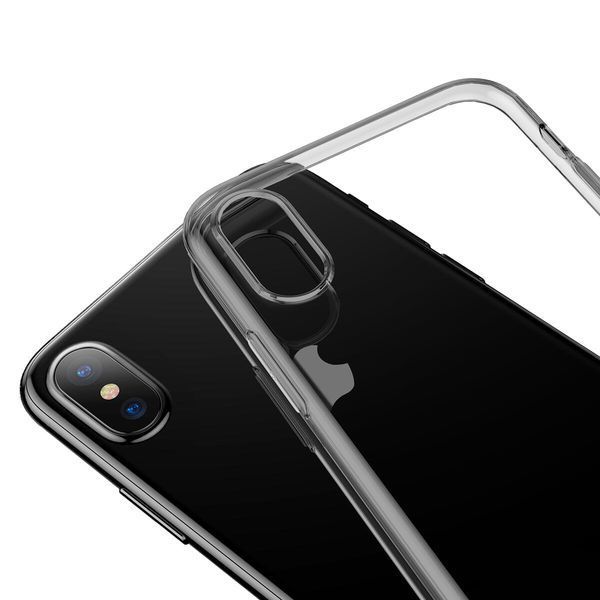 Чохол Baseus для iPhone Xs Max Simplicity Прозорий Чорний (ARAPIPH65-A01) lp-LP16712 фото