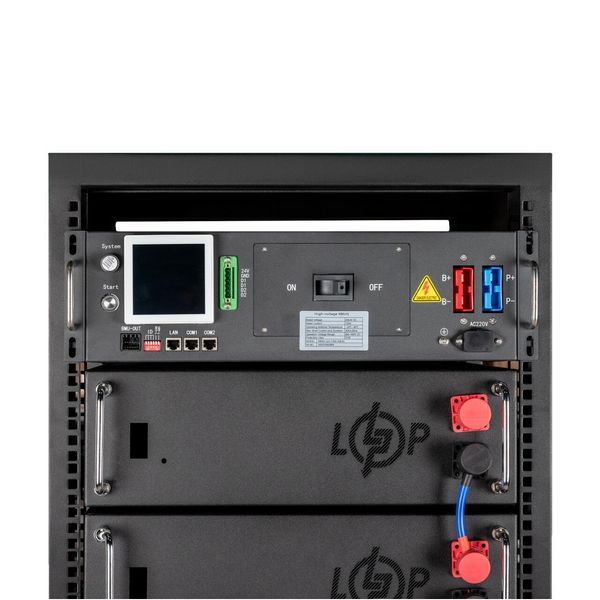 Аккумулятор LP LiFePO4 Battery HVM 512V 100Ah (51200 Wh) BMS 125А AB Lrack black lp-LP38261 фото