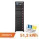 Аккумулятор LP LiFePO4 Battery HVM 512V 100Ah (51200 Wh) BMS 125А AB Lrack black lp-LP38261 фото 1