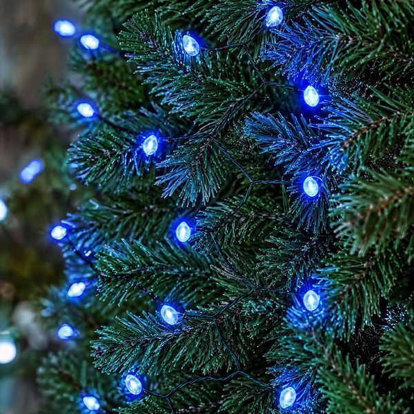 Гірлянда Кінський хвіст Мішура 640 LED 16 ниток 2 м зелена синій GarlandoPro lg-D640L2MGBL фото