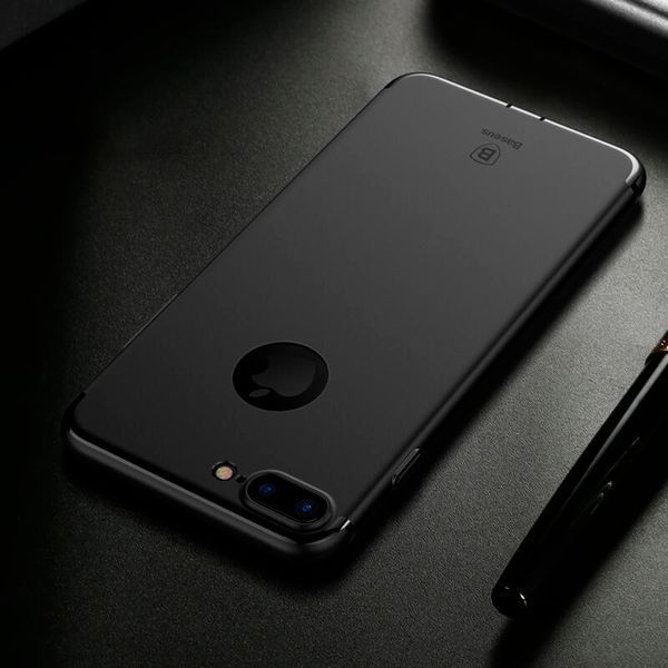 Чохол Baseus для iPhone 8 Plus/7 Plus Simple Solid Black (ARAPIPH7P-MS01) lp-LP16426 фото