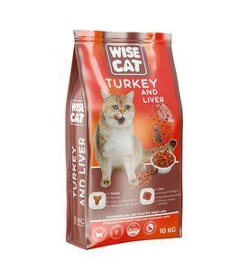 Wise Cat Сухий корм для котів 400 г. Індичка та печінка km-47625 фото