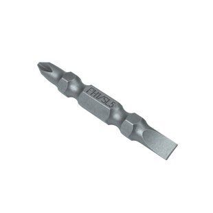 Набор бит (10шт,/уп) двусторонние, 50мм, PH1 - SL5, 1/4"", 6150CRV" PLX-51-085 фото