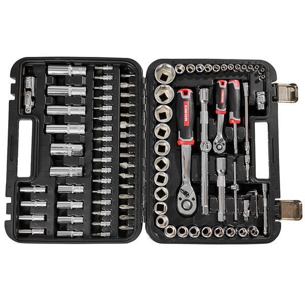 Набір головок торцевих 1/4&Prime; та 1/2&Prime; 94 предмети Vitals Master amt-186168 фото