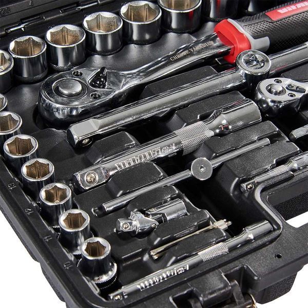 Набір головок торцевих 1/4&Prime; та 1/2&Prime; 94 предмети Vitals Master amt-186168 фото