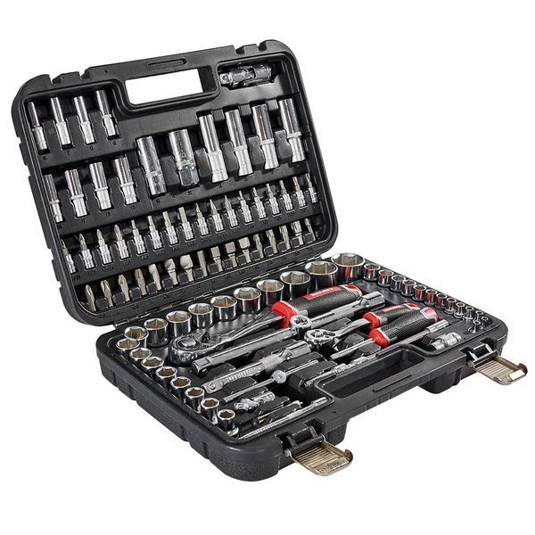 Набір головок торцевих 1/4&Prime; та 1/2&Prime; 94 предмети Vitals Master amt-186168 фото