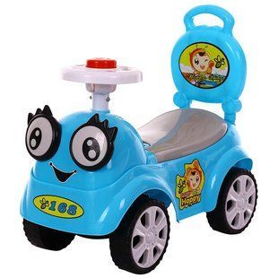 Толокар машинка-каталка Swing Car з музикою та світлом, багажник під сидінням 169/168 фото