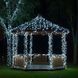 Новорічна гірлянда вулична 100 м 1000 LED із сонячною батареєю 8 режимів роботи чорний провід Біле світло lg-SB1000L100MBW фото 3