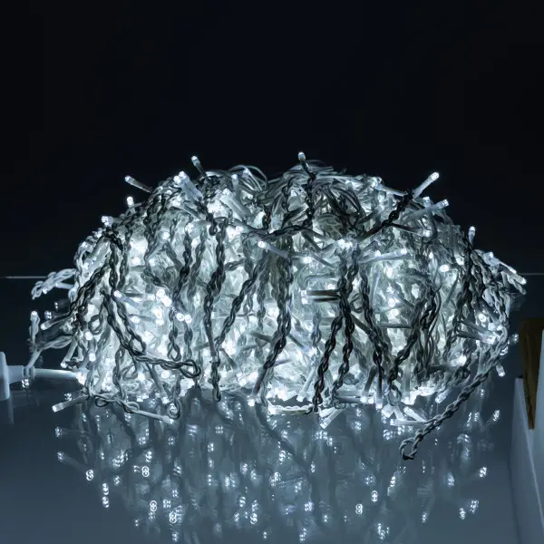 Уличная гирлянда Бахрома 50 м 600 LED белый провод Белый lg-50MWW фото