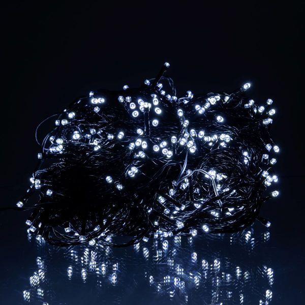 Гірлянда Різдвяна фея вулична 50 (м) 500 LED чорний провід Білий lg-CF500L50MBW фото
